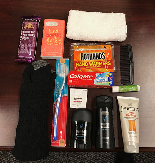 holiday gift bag contents